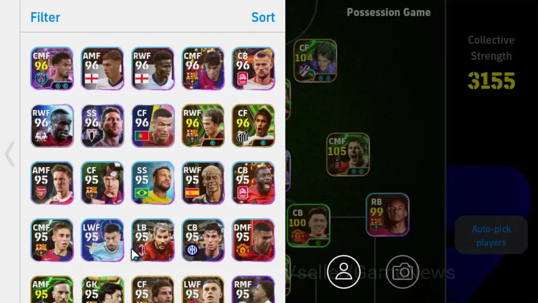 eFootball Accounts Android|Epic Steven Gerrard,Gabriel Batistuta,Hide image 2