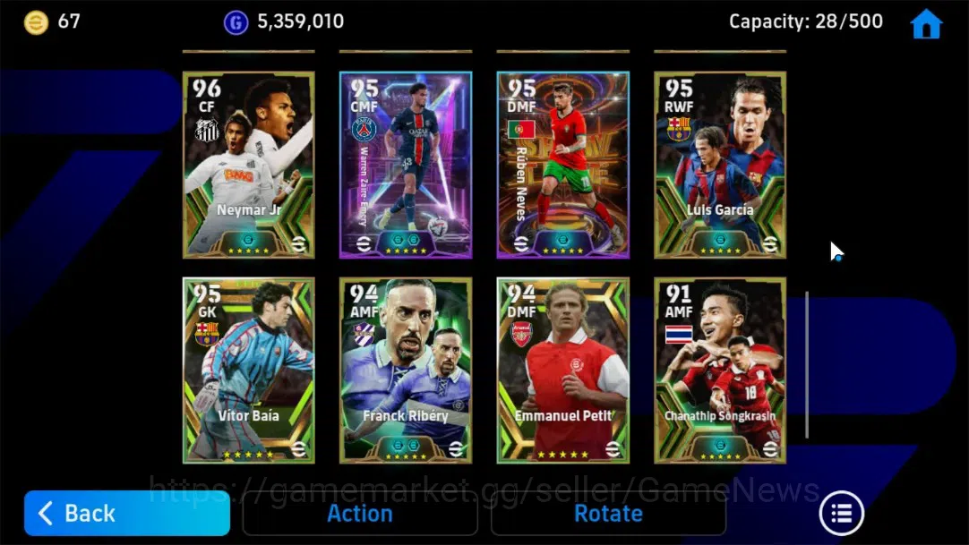 eFootball Accounts Android|Epic Steven Gerrard,Gabriel Batistuta,Hide image 9