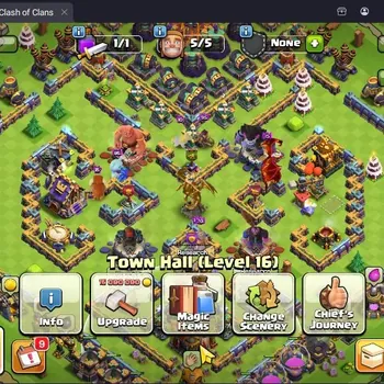 Clash of Clans Accounts High-End TH16-BH9|Lv.141|BK50,AQ73,MP45,GW27,RC33,DK11|BM10,BC15,HH10|3 Legendary 4 Gold