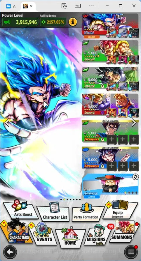 Dragon Ball Legends Accounts Global | Lvl 150|13M Total Power|14.8K CC|3 LR|1 U image 12