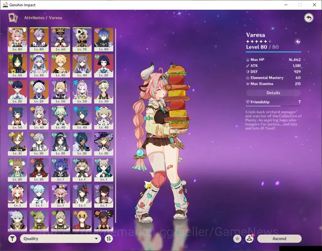 Genshin Impact Accounts ASIA|AR 45|3 Limited + 4 (*5Standard)|Durin,Flins, image 3