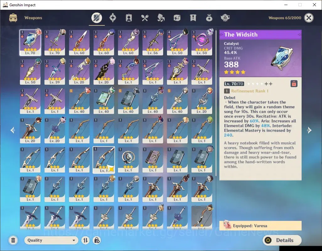 Genshin Impact Accounts ASIA|AR 45|3 Limited + 4 (*5Standard)|Durin,Flins, image 6