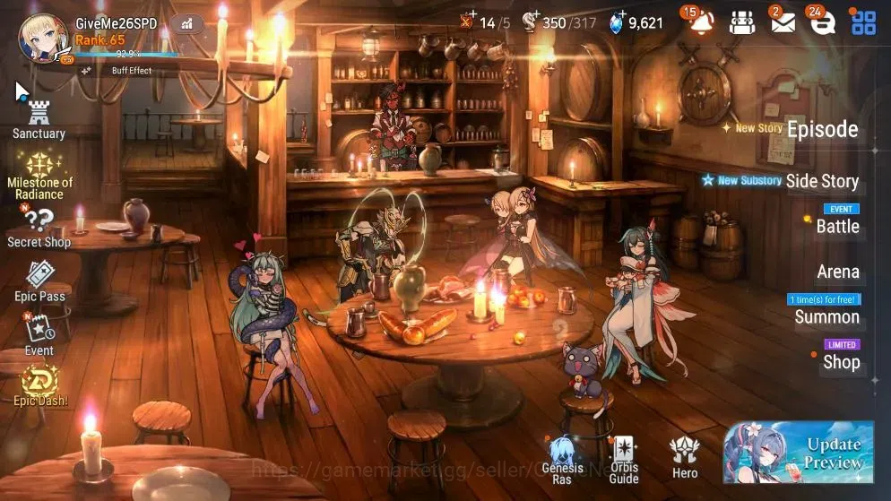 Epic Seven Accounts High-End Global UnVerif|NewEra|14 ML(RnL,EIlynav,Harsetti,BM Haste,etc)+Aby Fumyr,Rinak,etc|203K 1