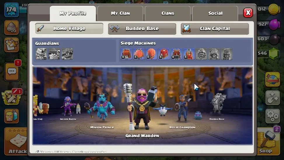 Clash of Clans Accounts LV 174|TH 14-BH 8|HH 8|Limited Skin|BK 74,AQ 79,GW image 6