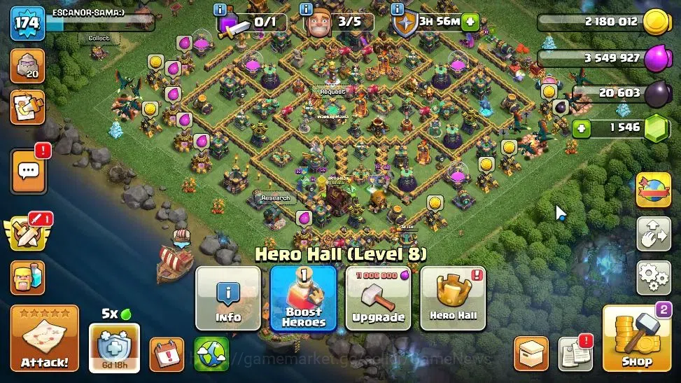 Clash of Clans Accounts LV 174|TH 14-BH 8|HH 8|Limited Skin|BK 74,AQ 79,GW image 9