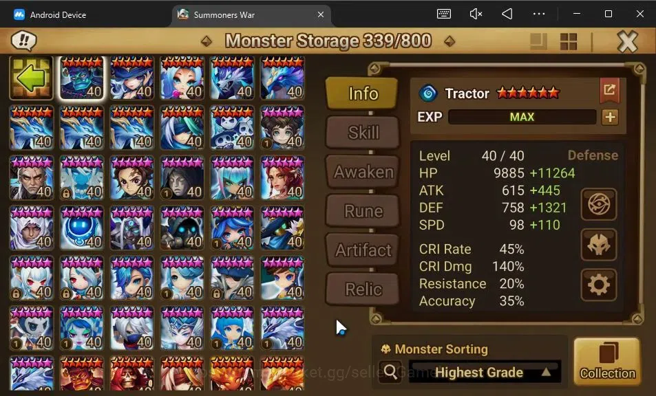 Summoners War: Sky Arena Accounts GLOBAL Lv100|3 LD[Shan,Nyx,Devaraja]|125 Total NB5 image 14