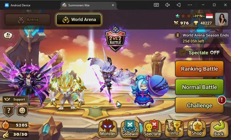 Summoners War: Sky Arena Accounts GLOBAL Lv100|3 LD[Shan,Nyx,Devaraja]|125 Total NB5 image 8