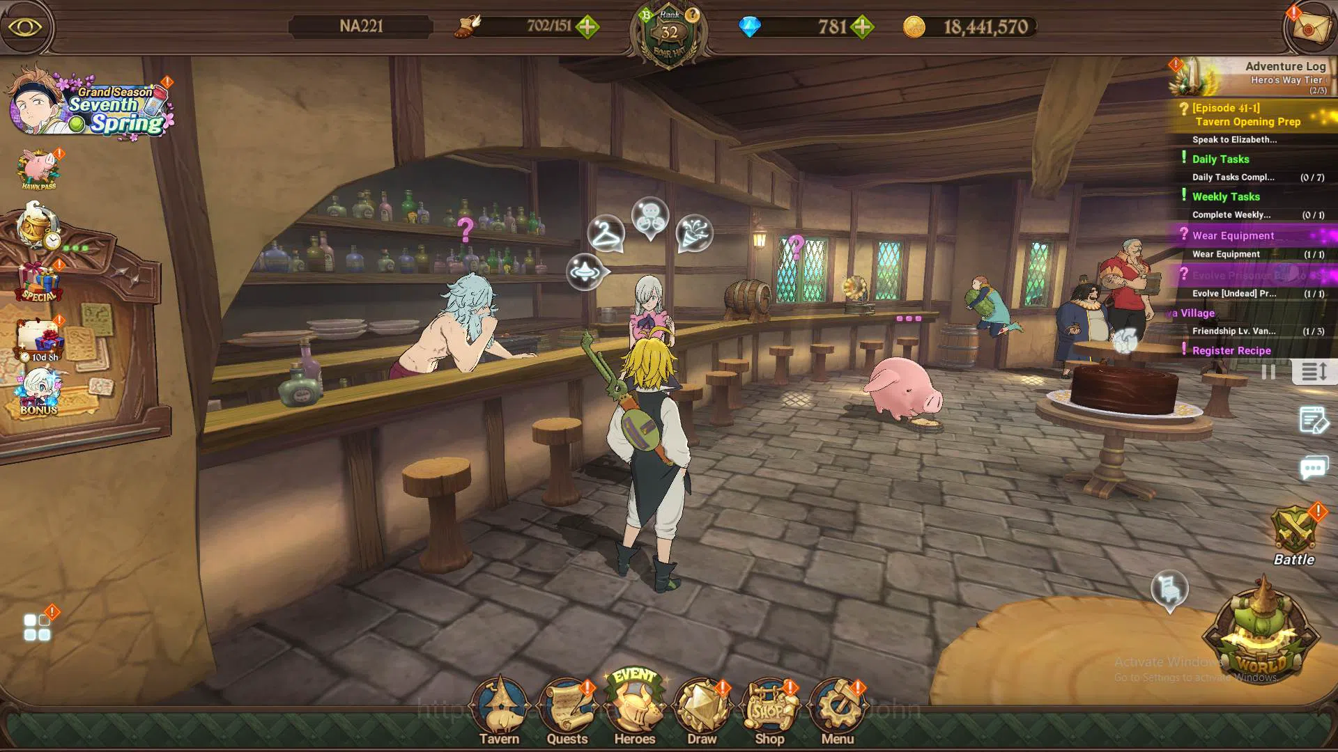 The Seven Deadly Sins: Grand Cross Accounts Others GLOBAL|1.4M CC|LS 100+DM 831| UR Salos, Demon King Meliodas,etc|check