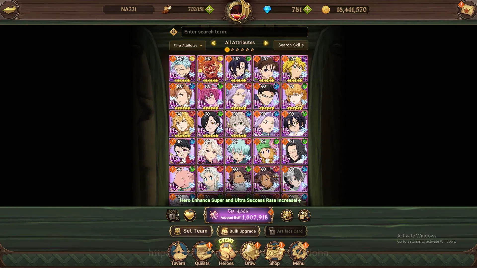 The Seven Deadly Sins: Grand Cross Accounts Others GLOBAL|1.4M CC|LS 100+DM 831| UR Salos, Demon King Meliodas,etc|check 4