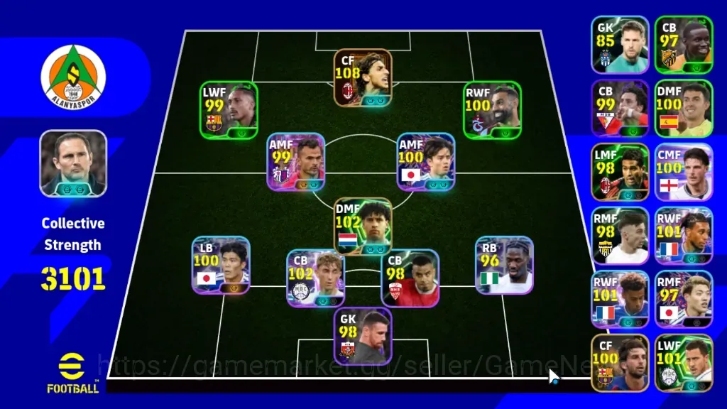 eFootball Accounts Legends & Iconic Players Android|Power 3101|BigTime Zlatan Ibrahimovic|5 Epic Frank Rijkaard,Eden 1