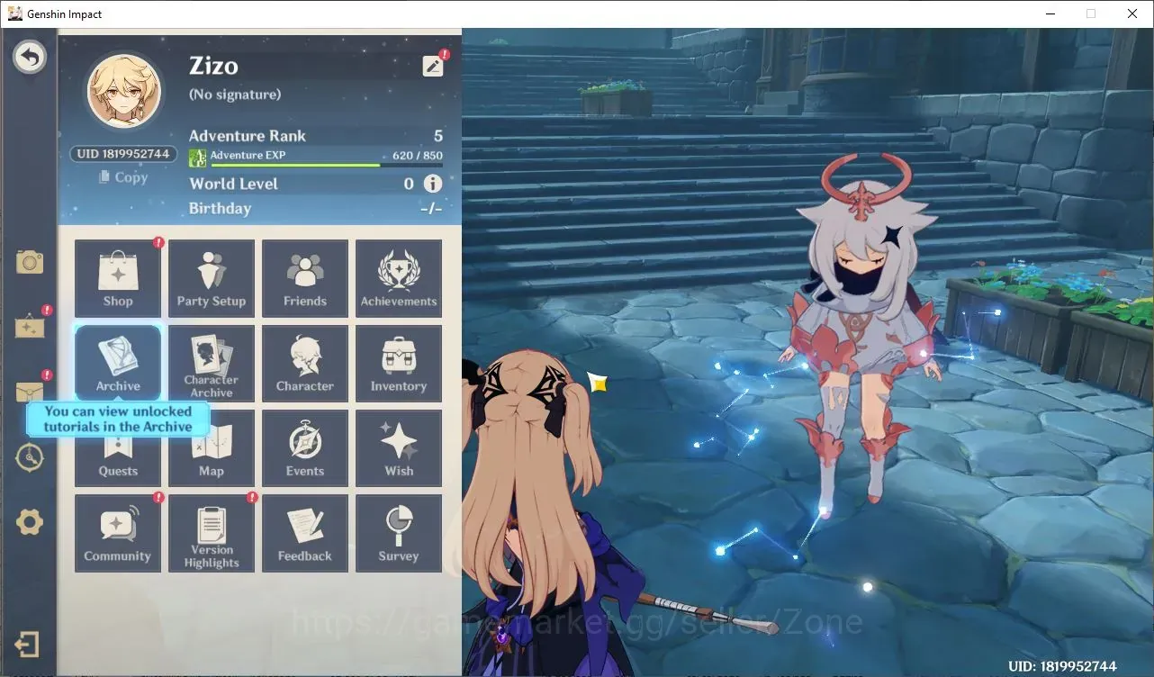 Genshin Impact Accounts Starter ASIA|STARTER.ALL UNSET|AR 5 |LIMIDT META (Vodyanitsa, Tighnari) |CHEK SS| Male 1