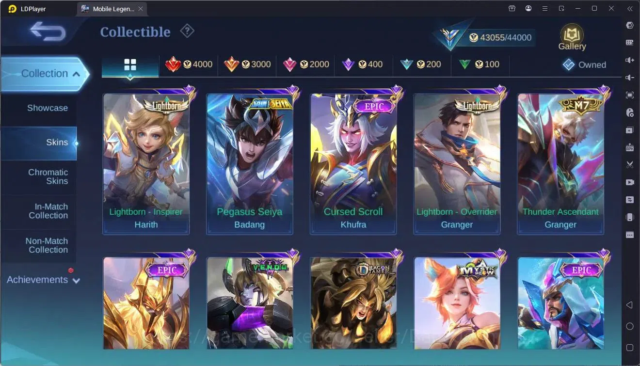 Mobile Legends: Bang Bang Accounts Global|Hero 102|Skin 170|Expert|KOF Karina,Granger image 12