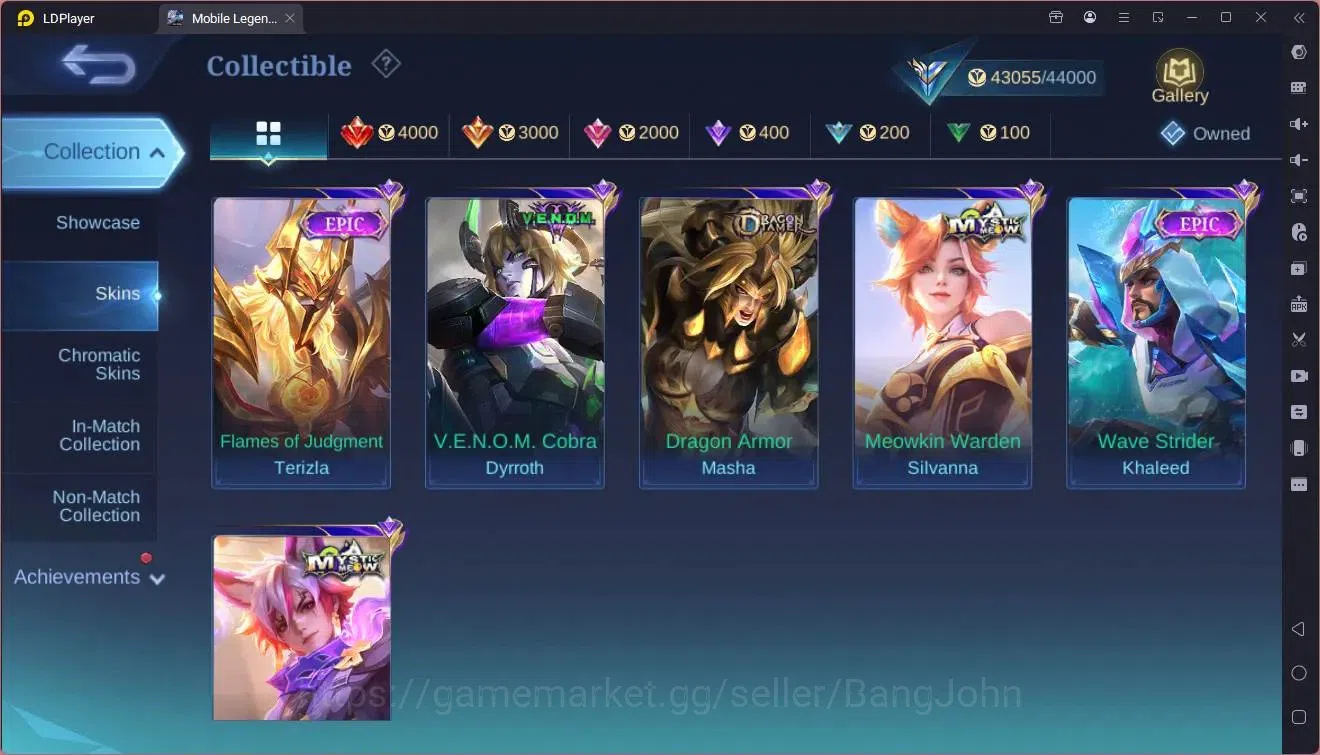 Mobile Legends: Bang Bang Accounts Global|Hero 102|Skin 170|Expert|KOF Karina,Granger image 13