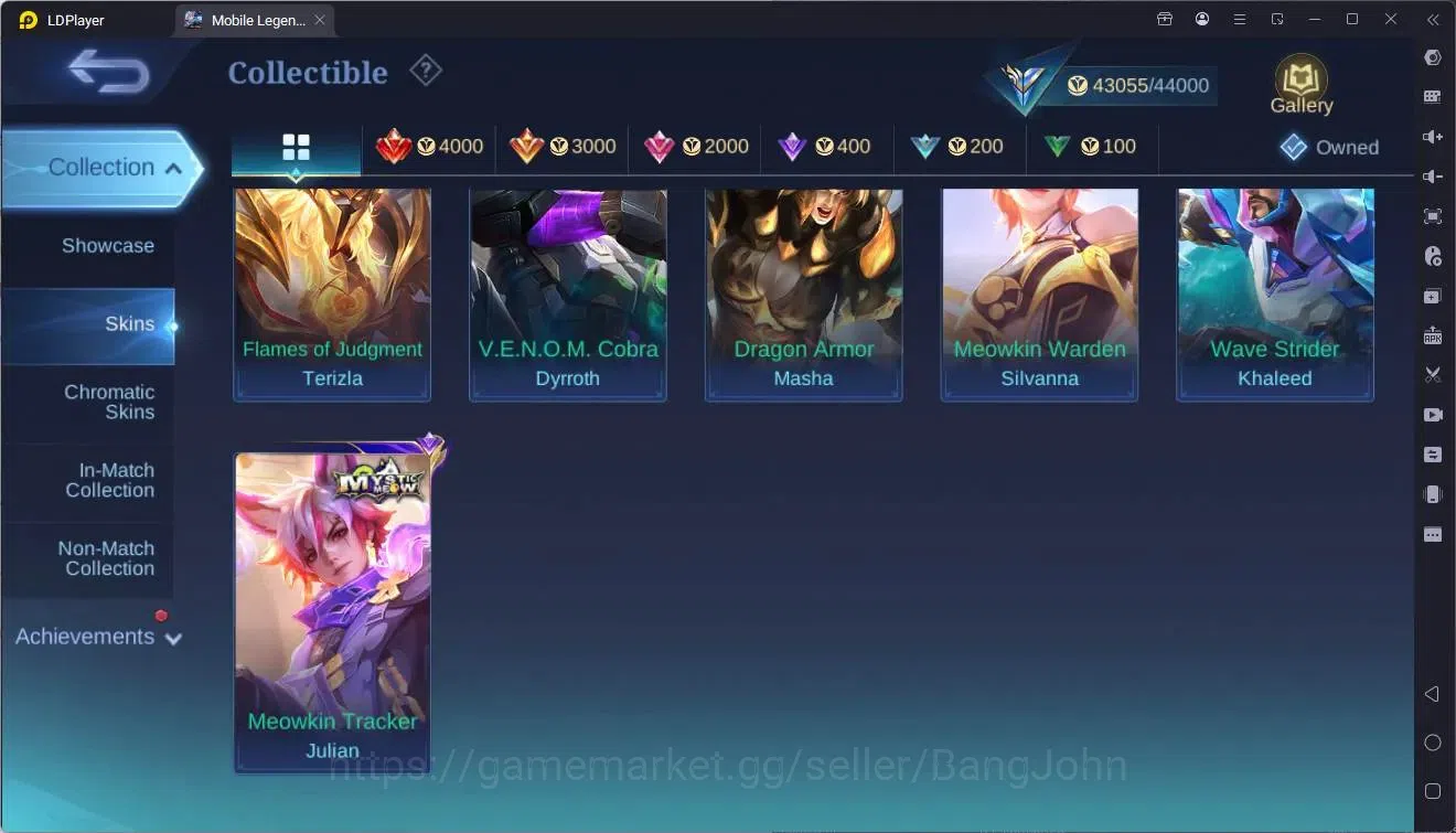 Mobile Legends: Bang Bang Accounts Global|Hero 102|Skin 170|Expert|KOF Karina,Granger image 14