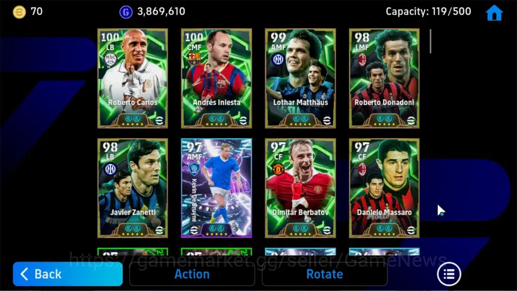 eFootball Accounts Android|Epic Roberto Carlos,Andres Iniesta,Dimitar image 4