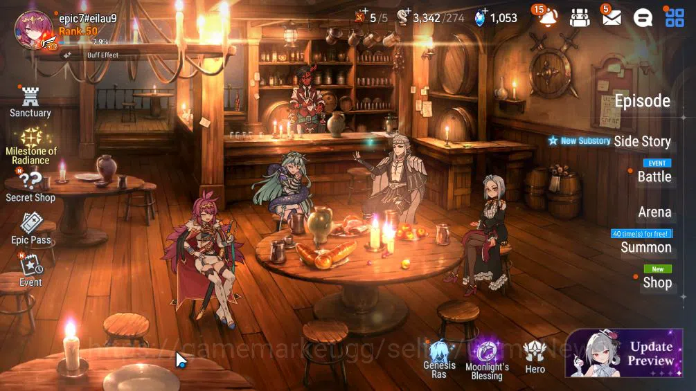 Epic Seven Accounts Starter GLOBAL Unverif|4 ML(BM Haste,LH Cermia,PC Flan,TE Kayron),Wukong,AS Flan,Landy,etc|Poh+Bles 5
