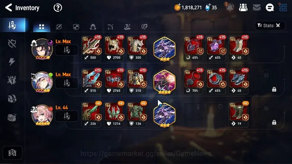 Epic Seven Accounts GLOBAL UnVerif|New Era|2 ML(Straze,Dark Corvus)+Se image 12