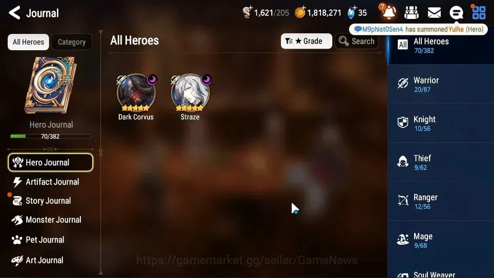 Epic Seven Accounts GLOBAL UnVerif|New Era|2 ML(Straze,Dark Corvus)+Se image 6