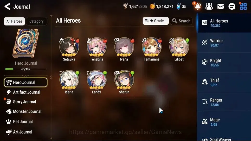 Epic Seven Accounts GLOBAL UnVerif|New Era|2 ML(Straze,Dark Corvus)+Se image 7