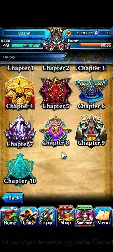 Grand Summoners Accounts Global|Rank 49|23 Ascend+8 TW|(Chloe,Accelerator,K image 10