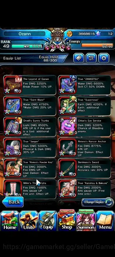 Grand Summoners Accounts Global|Rank 49|23 Ascend+8 TW|(Chloe,Accelerator,K image 11