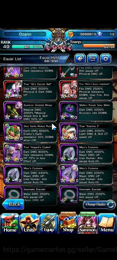 Grand Summoners Accounts Global|Rank 49|23 Ascend+8 TW|(Chloe,Accelerator,K image 12