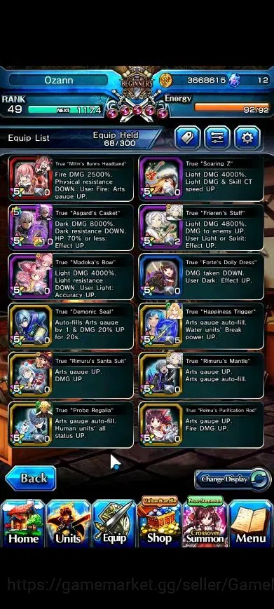 Grand Summoners Accounts Global|Rank 49|23 Ascend+8 TW|(Chloe,Accelerator,K image 6