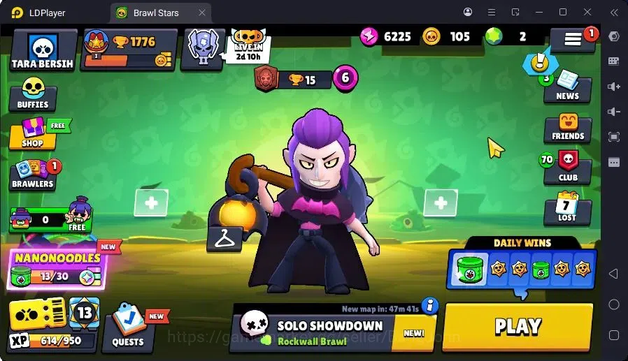 Brawl Stars Accounts Trophy 1776|1 Max Hc(Fang)|1 Hc(Piper),1 Mythic(Otis),6 Epic(Buzz,Fang,Colt,Poco,Mike) skin|560 1