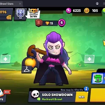 Brawl Stars Accounts Trophy 1776|1 Max Hc(Fang)|1 Hc(Piper),1 Mythic(Otis),6 Epic(Buzz,Fang,Colt,Poco,Mike) skin|560