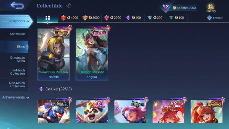 Mobile Legends: Bang Bang Accounts Global|Skin 215|Renowned|KOF Karina|Collector Nata image 10