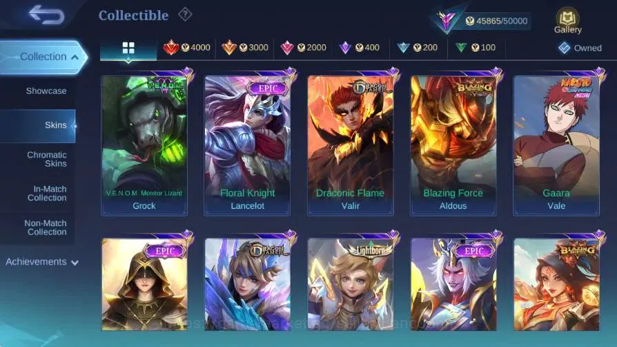 Mobile Legends: Bang Bang Accounts Global|Skin 215|Renowned|KOF Karina|Collector Nata image 7