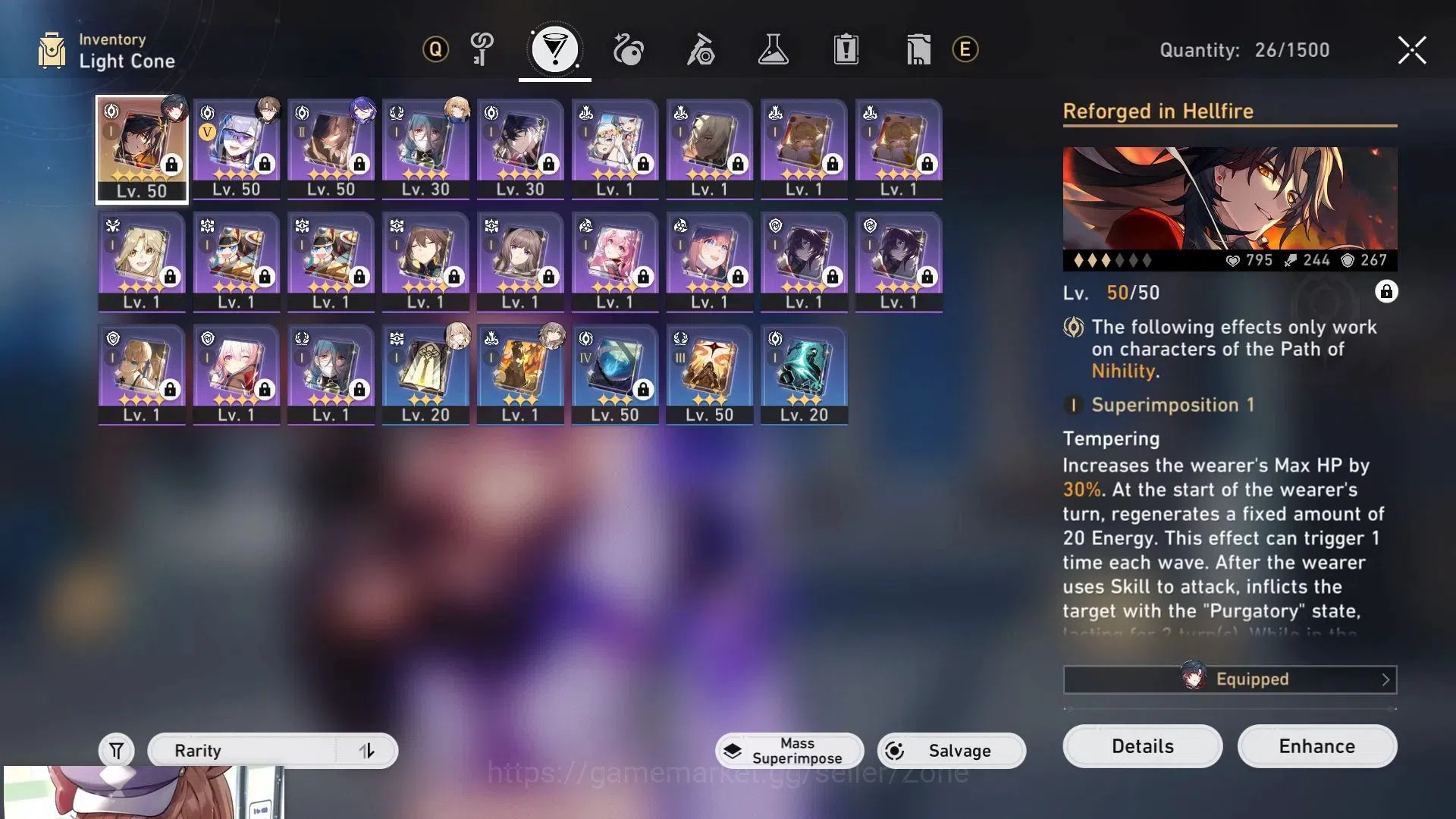 Honkai Star Rail Accounts ASIA|TL35|6(*5Char) incl Acheron L50|6(*5LC) incl  image 14