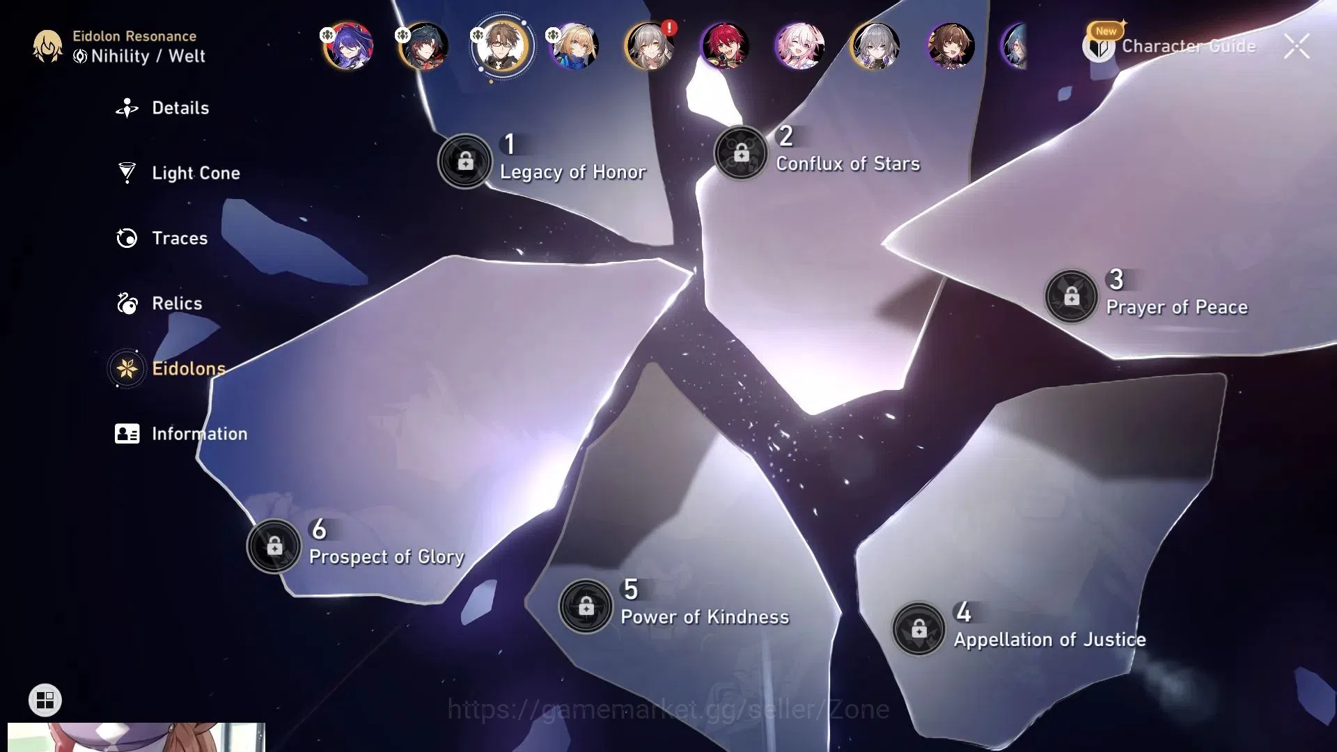 Honkai Star Rail Accounts ASIA|TL35|6(*5Char) incl Acheron L50|6(*5LC) incl  image 3