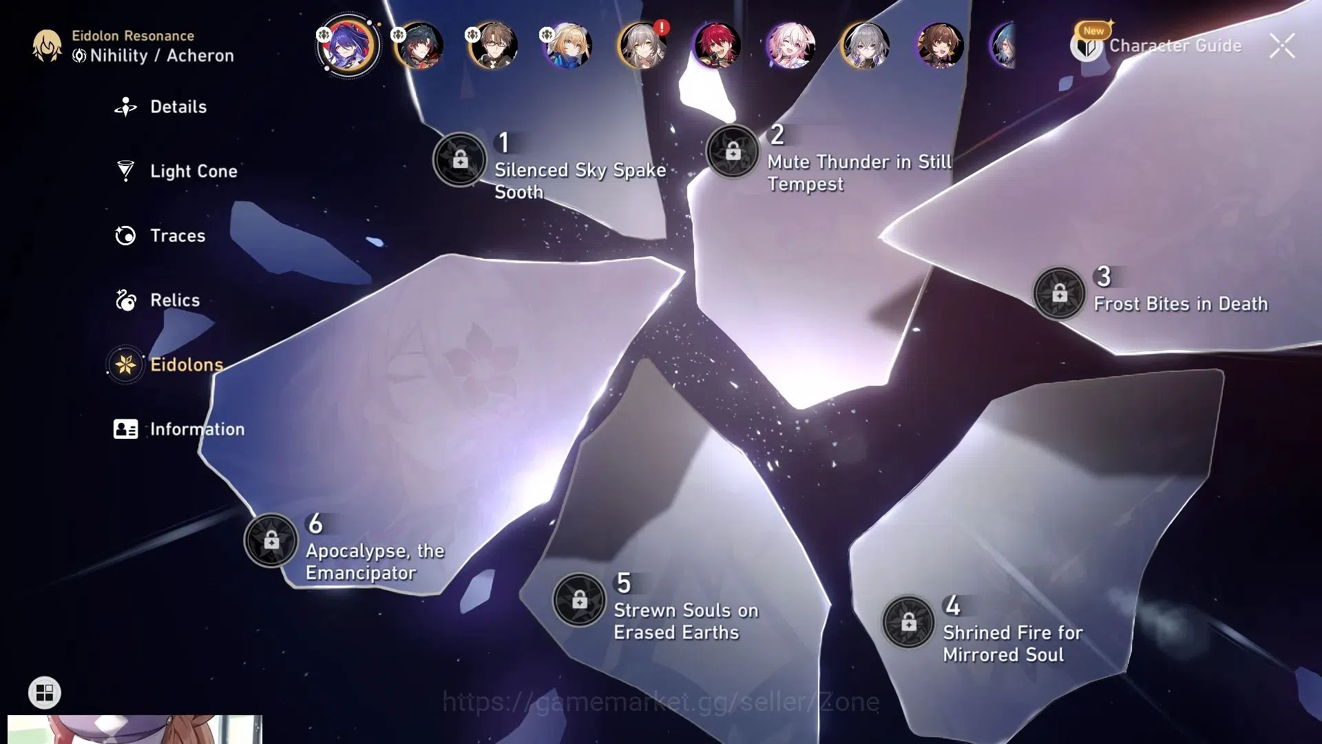 Honkai Star Rail Accounts ASIA|TL35|6(*5Char) incl Acheron L50|6(*5LC) incl  image 5