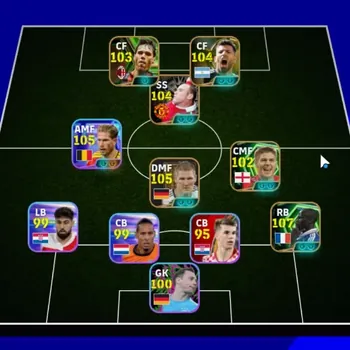 eFootball Accounts Legends & Iconic Players Android|Epic Lilian Thuram,Schweinsteiger,Rooney,Aguero,Van Basten,Seven