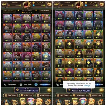 The Seven Deadly Sins: Grand Cross Accounts Starter #G249 CHAPTER 6 !! [GLOBAL] Buff CC 949K | NEW Wondering Gowther, Tyr