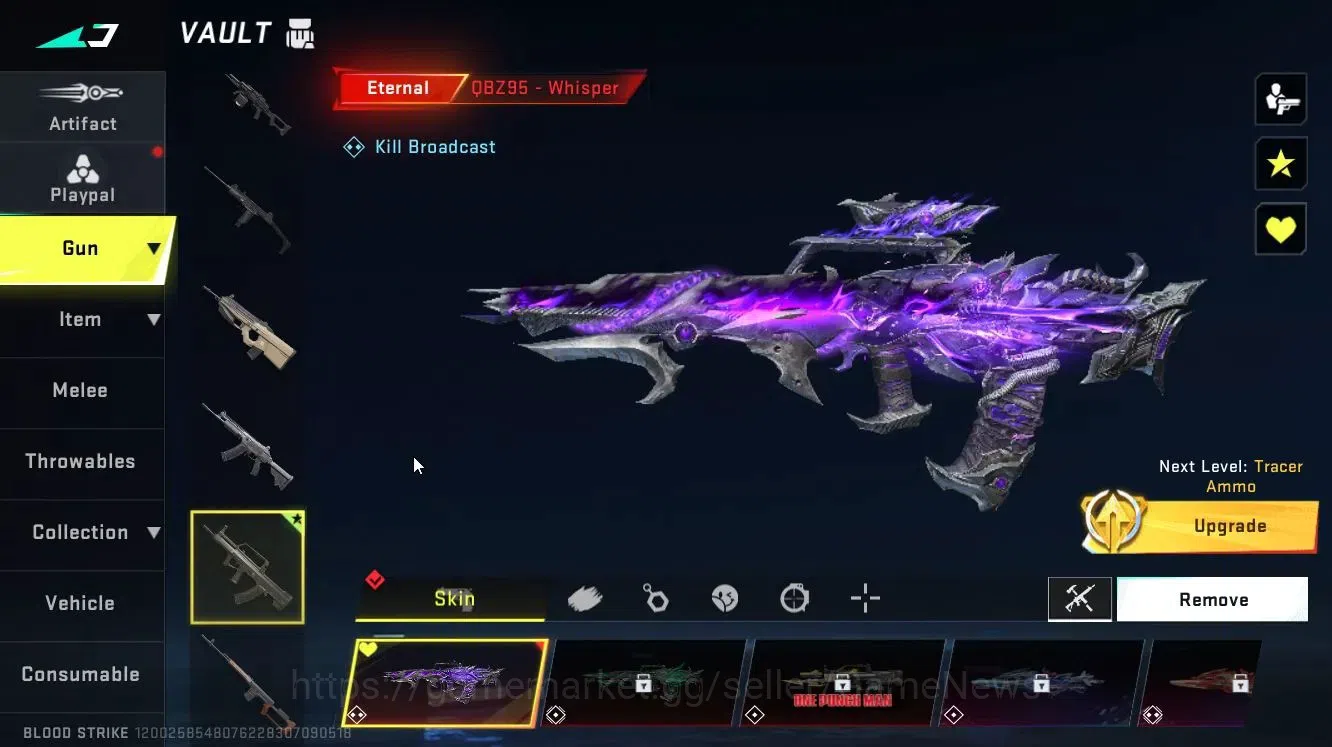 Blood Strike Accounts Others ASIA|ETERNAL QBZ95-Whisper Lv3|Loot Crate - Anhilition|Changename Card|Rank Bronze 5