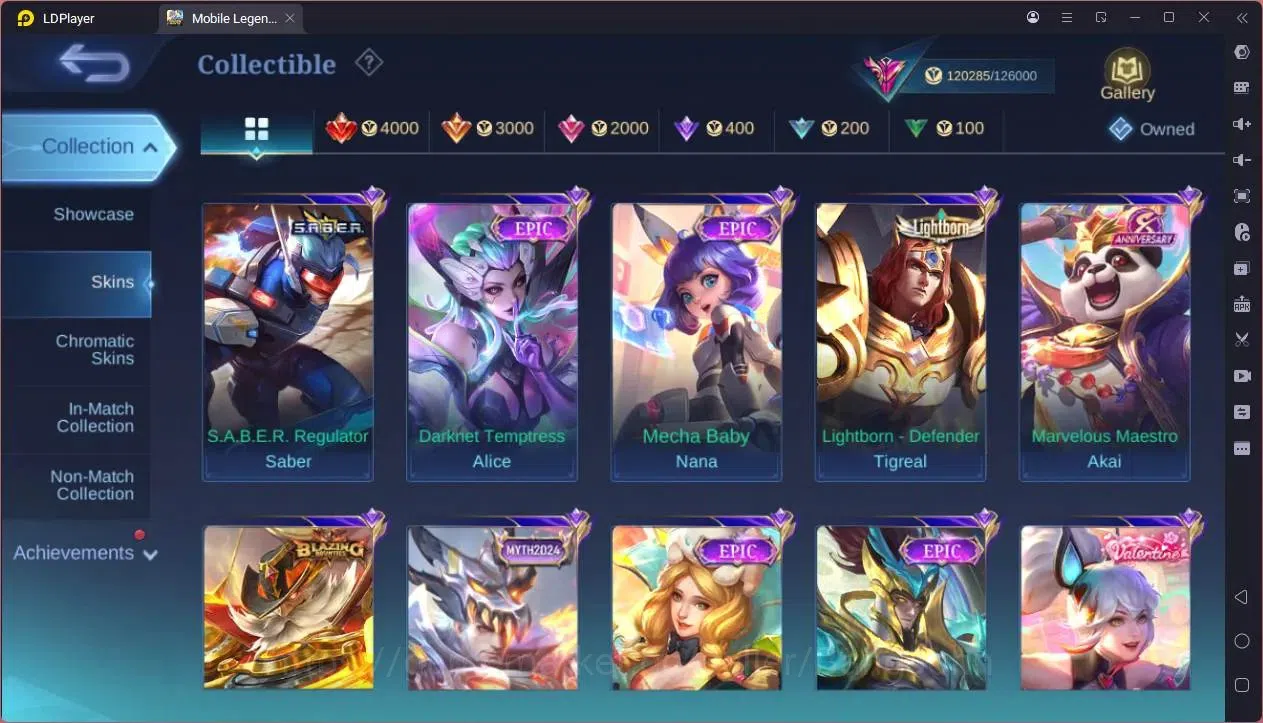 Mobile Legends: Bang Bang Accounts GLOBAL Hero 132 Skin 452 |Legend Franco|KOF Dyrrot image 14