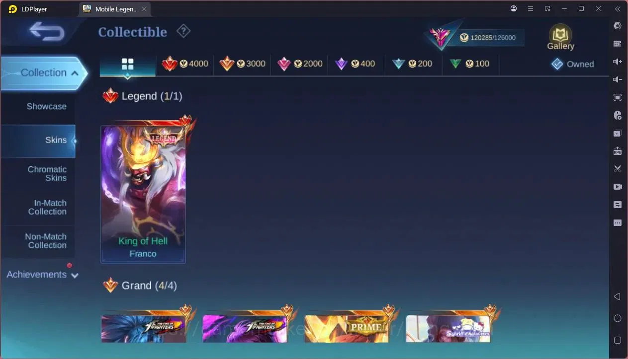 Mobile Legends: Bang Bang Accounts GLOBAL Hero 132 Skin 452 |Legend Franco|KOF Dyrrot image 17