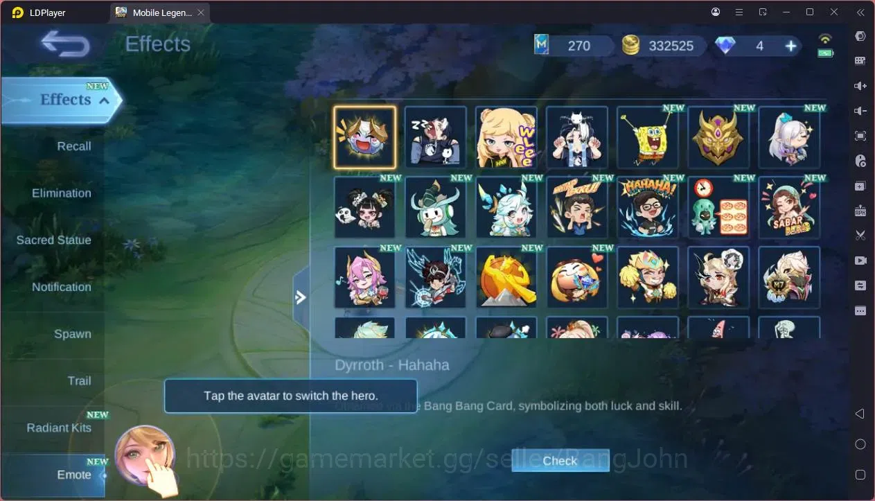 Mobile Legends: Bang Bang Accounts GLOBAL Hero 132 Skin 452 |Legend Franco|KOF Dyrrot image 18