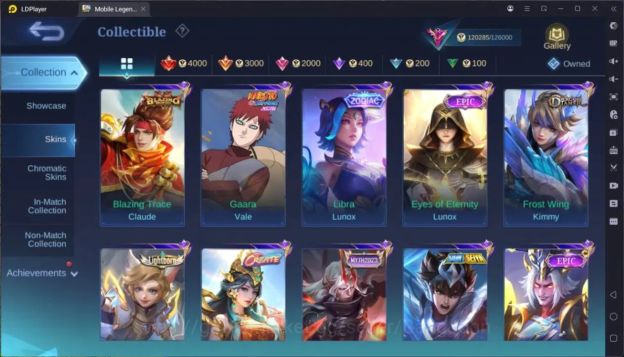 Mobile Legends: Bang Bang Accounts GLOBAL Hero 132 Skin 452 |Legend Franco|KOF Dyrrot image 5