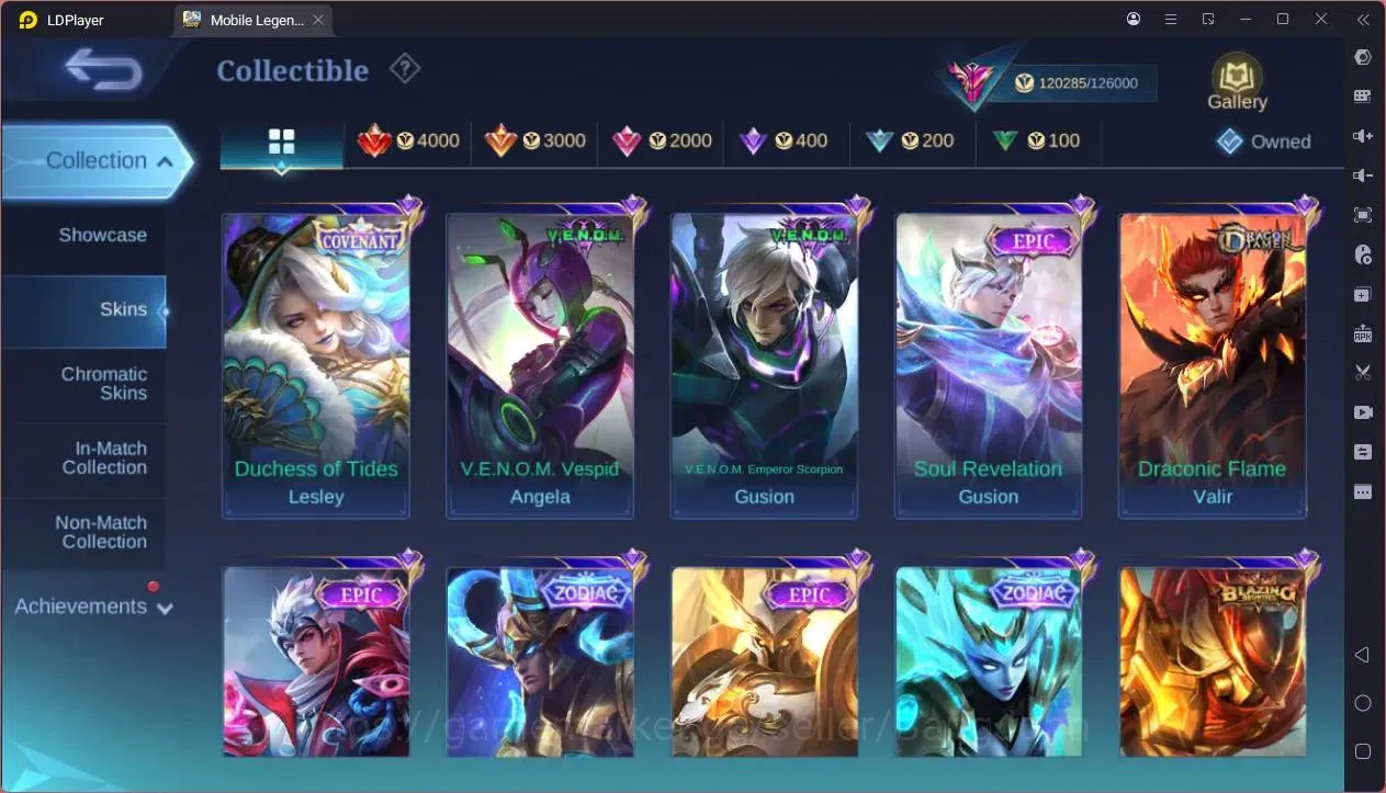 Mobile Legends: Bang Bang Accounts GLOBAL Hero 132 Skin 452 |Legend Franco|KOF Dyrrot image 7