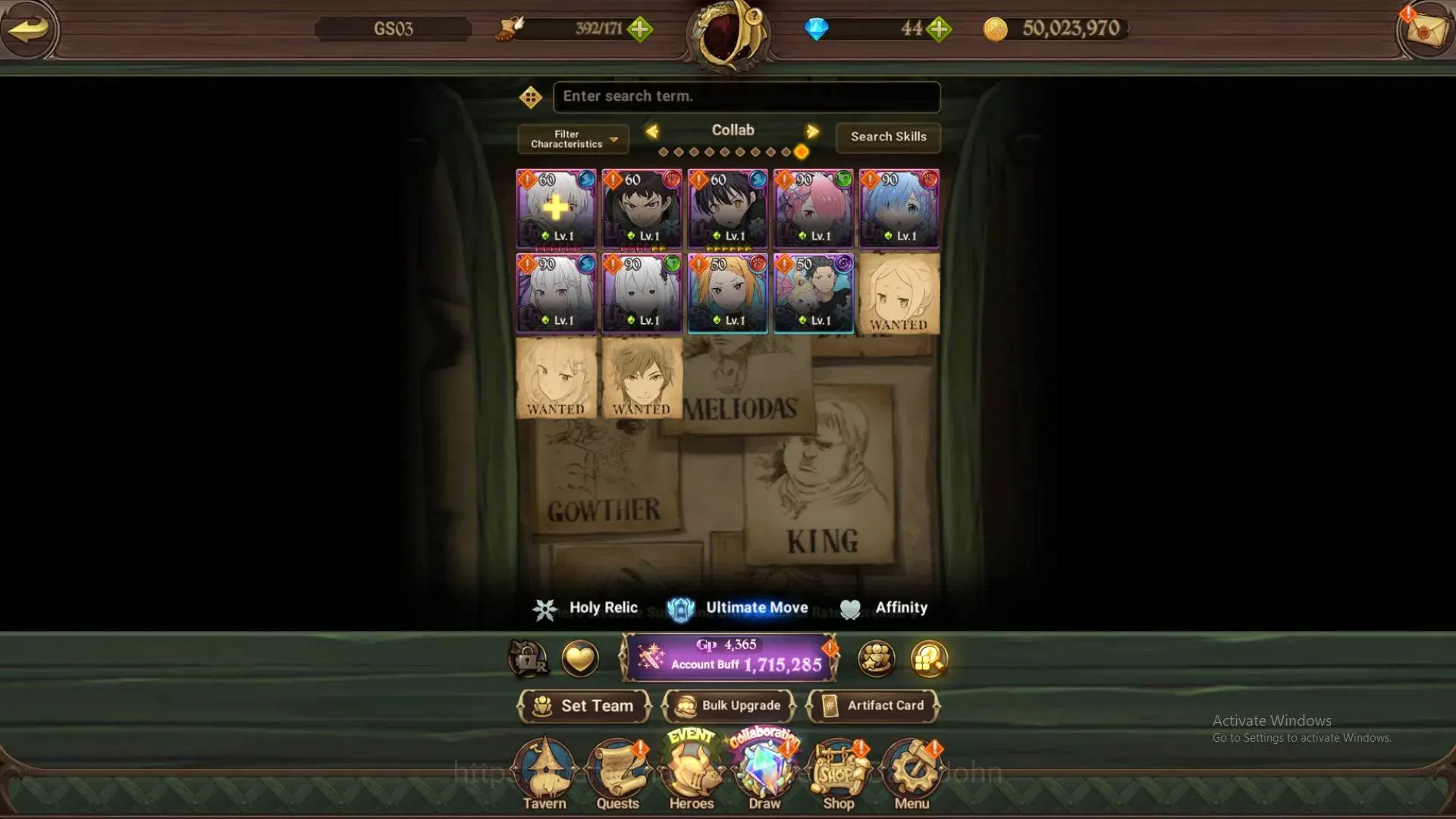 The Seven Deadly Sins: Grand Cross Accounts Global |1,7m CC|1LR + 1UR +CollabReZero&FireFroce| image 4