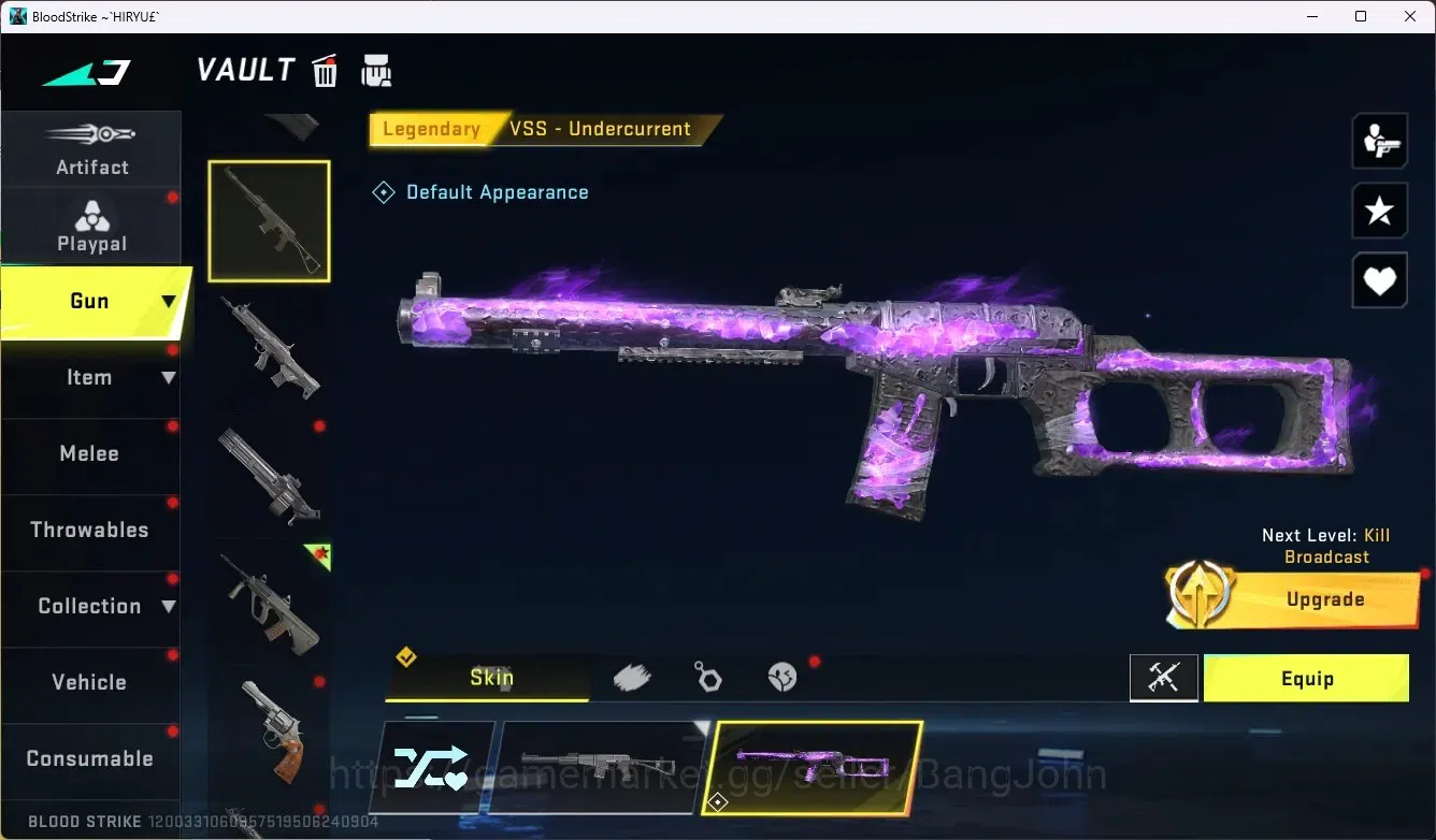 Blood Strike Accounts ASIA | Eternal AUG - Empyrean | 1 Legendary Gun | image 2