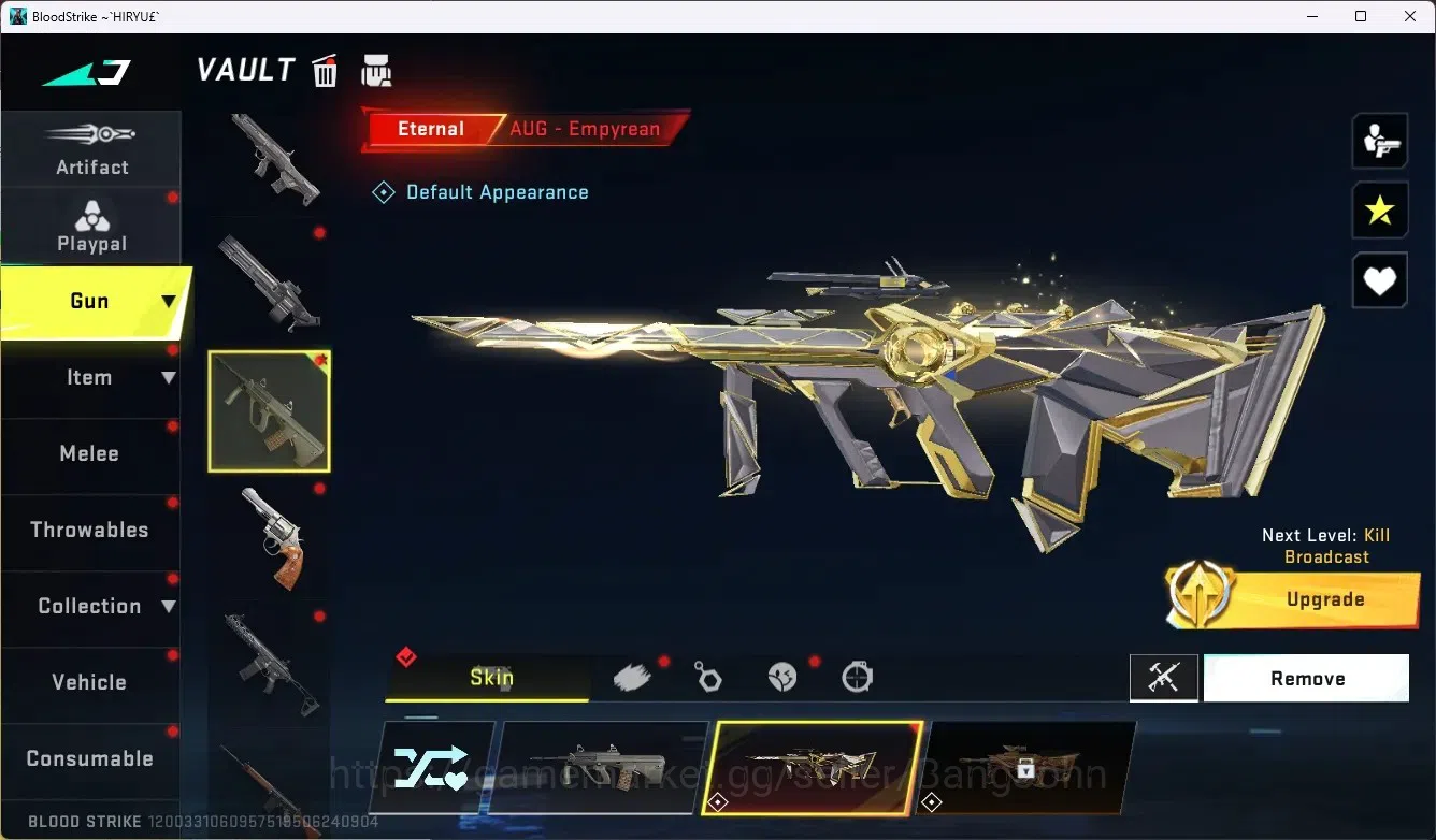 Blood Strike Accounts ASIA | Eternal AUG - Empyrean | 1 Legendary Gun | image 3