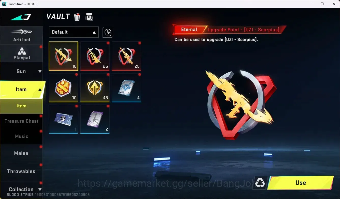 Blood Strike Accounts ASIA | Eternal AUG - Empyrean | 1 Legendary Gun | image 4