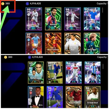 eFootball Accounts Legends & Iconic Players 380 Android Coin➤Jude Bellingham 105➤Romário 106➤Jude Bellingham 104➤Kevin De