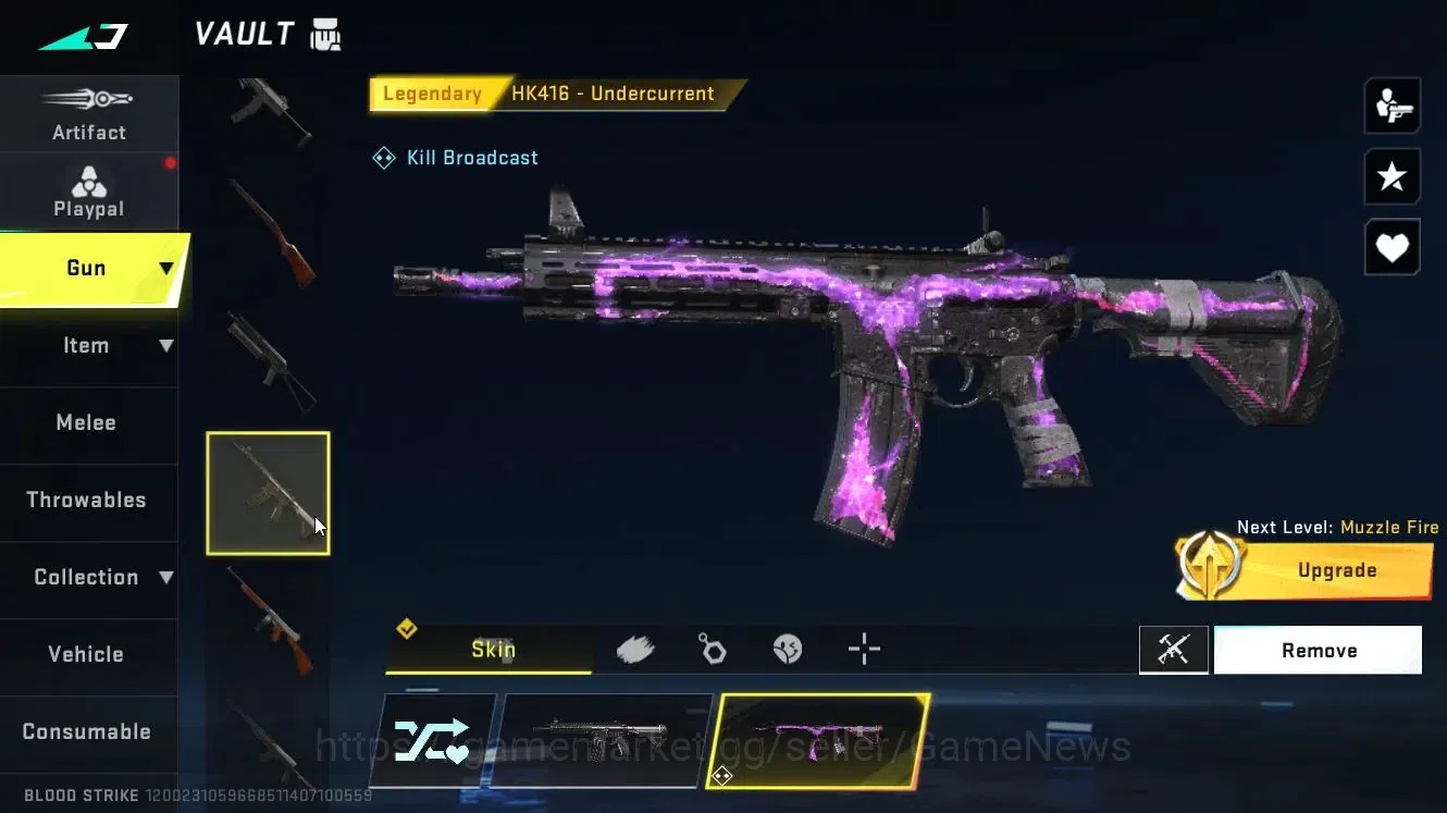 Blood Strike Accounts High-End ASIA|ULTRA(ZERO-Nullifier)|Legendary Guns(MP5-Explorer,HK416-Undercurrent)|Change 6