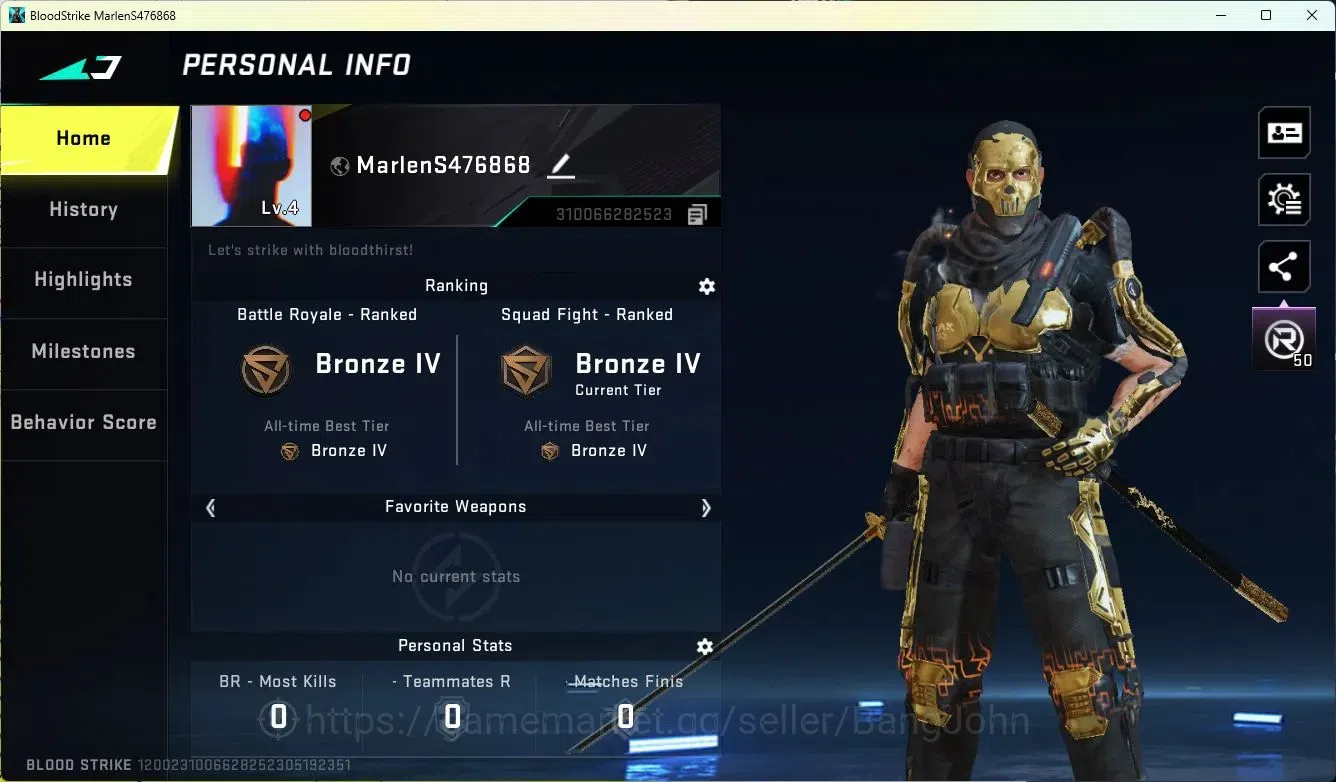 Blood Strike Accounts ASIA | |1 TOKYO REVENGERS|2 BLEACH Striker|1 EVANG image 1