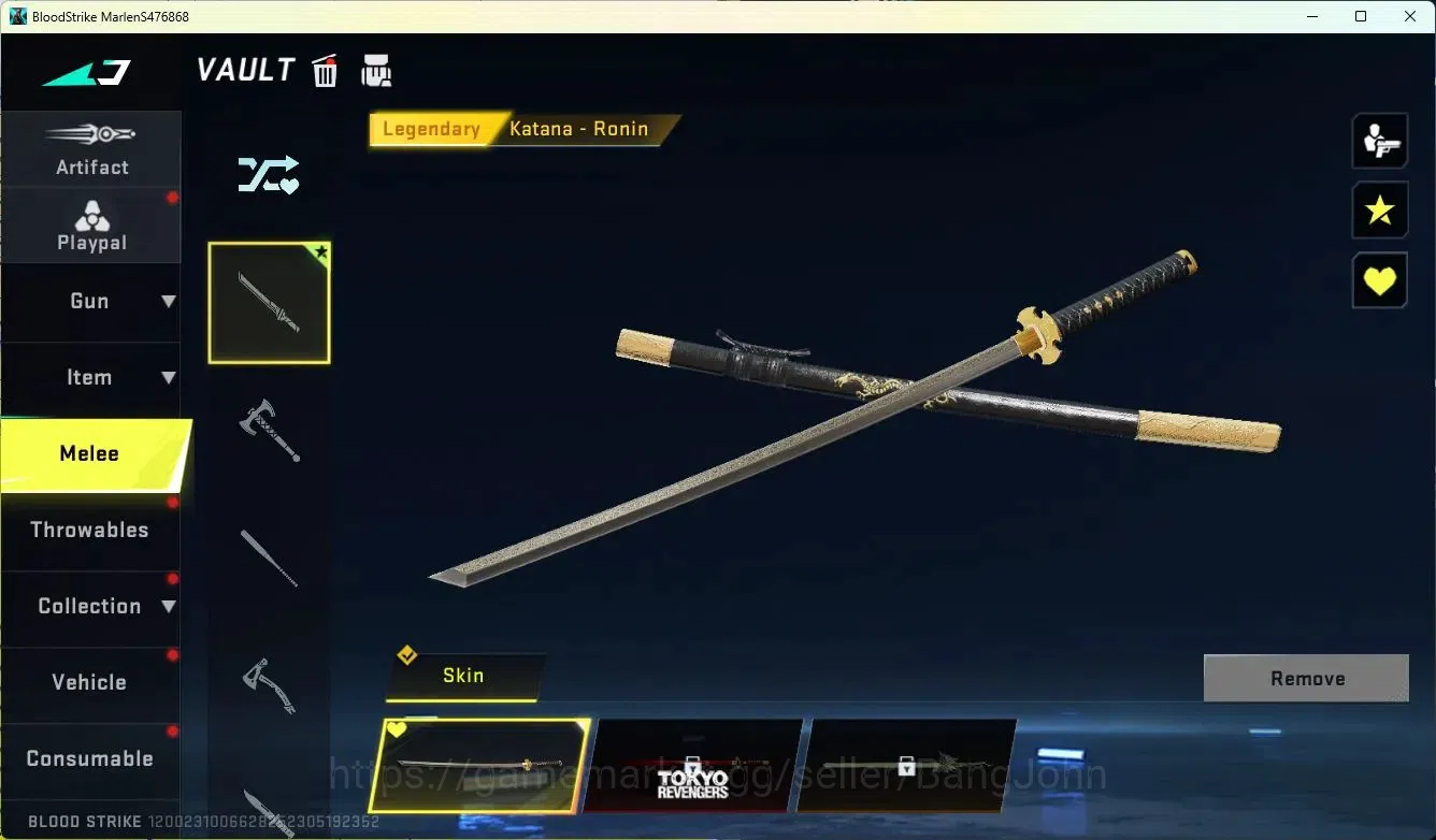 Blood Strike Accounts ASIA | |1 TOKYO REVENGERS|2 BLEACH Striker|1 EVANG image 11